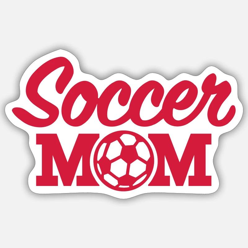 Soccer - Sticker taille S (10 x 10 cm) - blanc mat