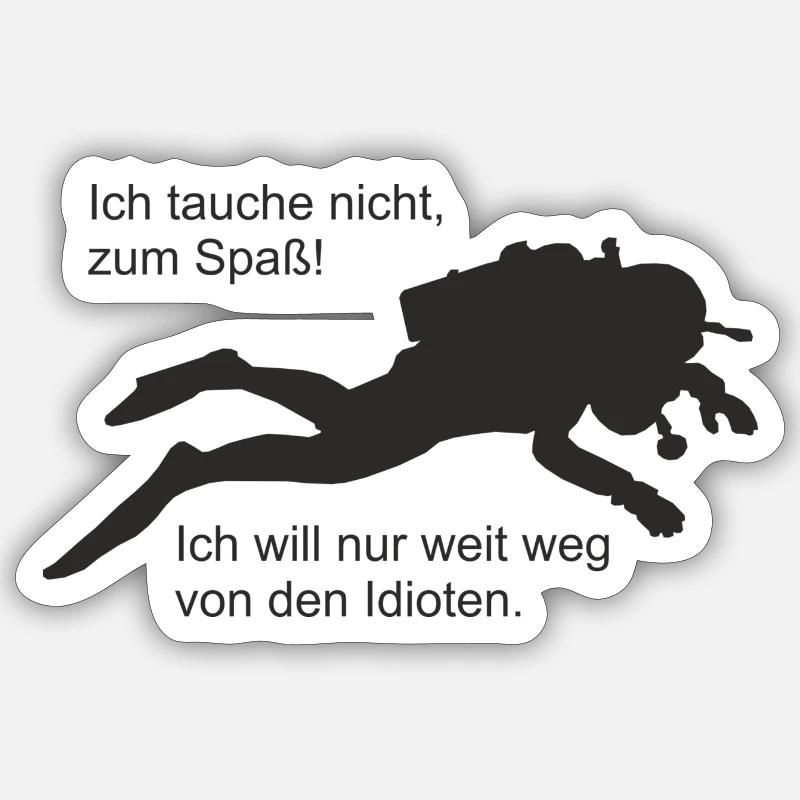 Spass - Sticker Größe S (10 x 10 cm) - Mattweiß
