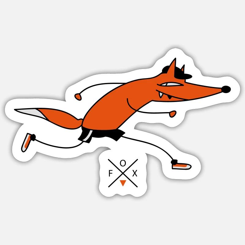 sprint - Sticker size S (10 x 10 cm) - white matte