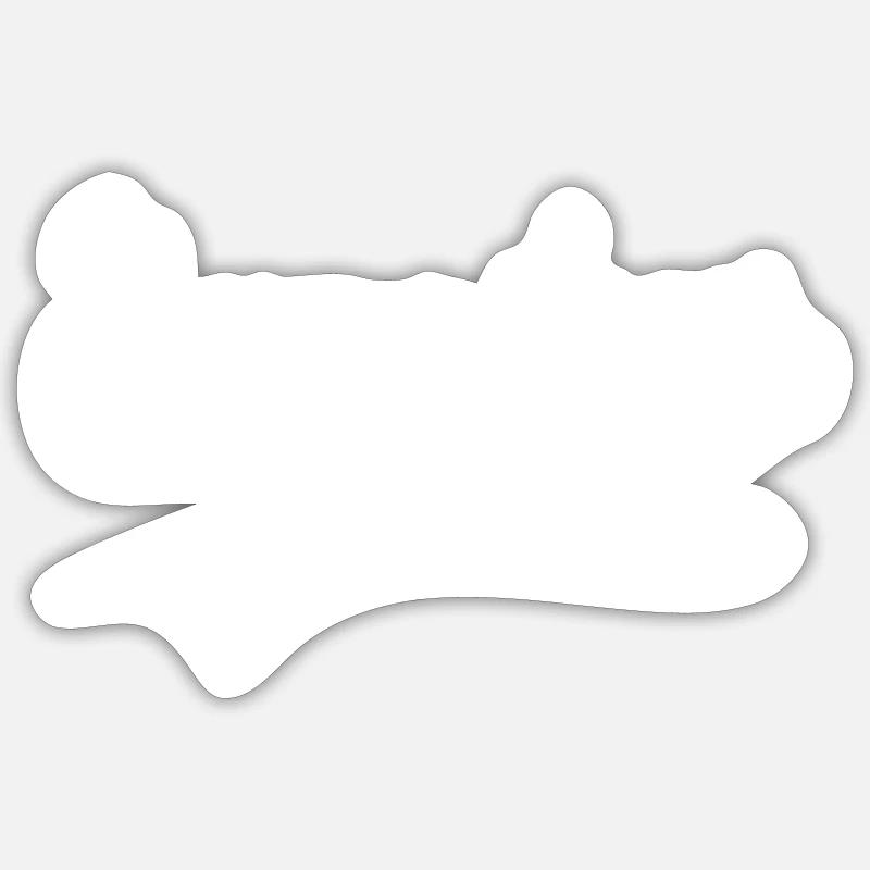 Idée Cadeau Arboriste - Sticker taille S (10 x 10 cm) - blanc mat