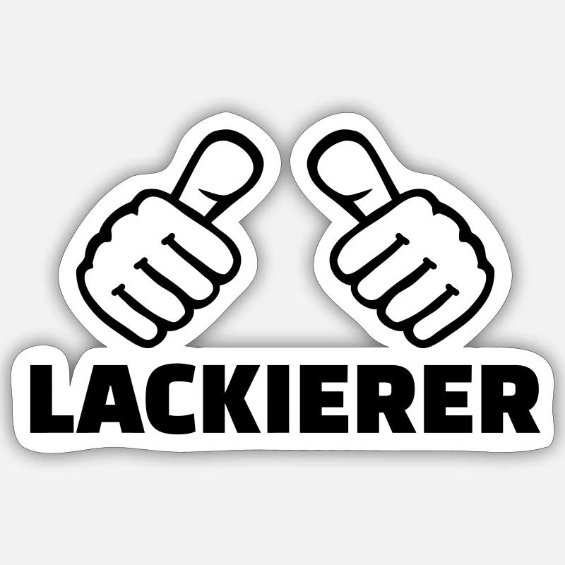 Lackierer Sticker Größe S (10 x 10 cm)