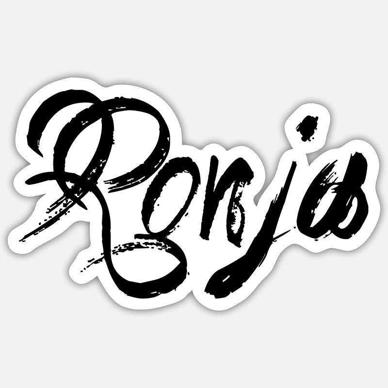 Ronja - Sticker Größe S (10 x 10 cm) - Mattweiß