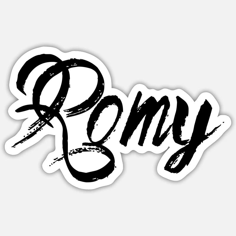 Romy - Sticker size S (10 x 10 cm) - white matte