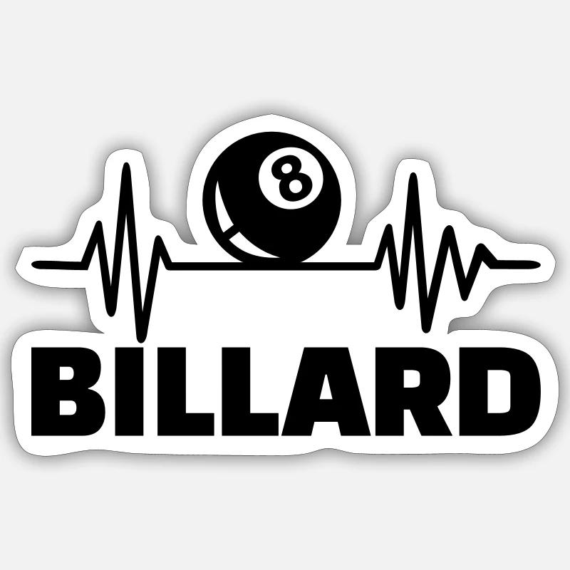 Billard Sticker Größe S (10 x 10 cm)