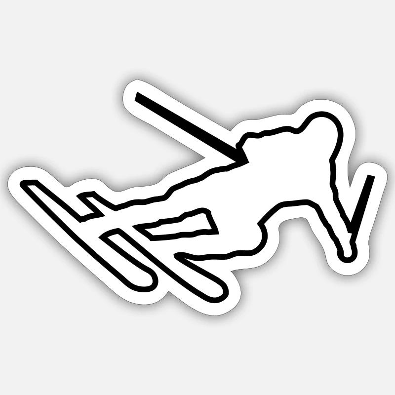 ski Sticker size S (10 x 10 cm)