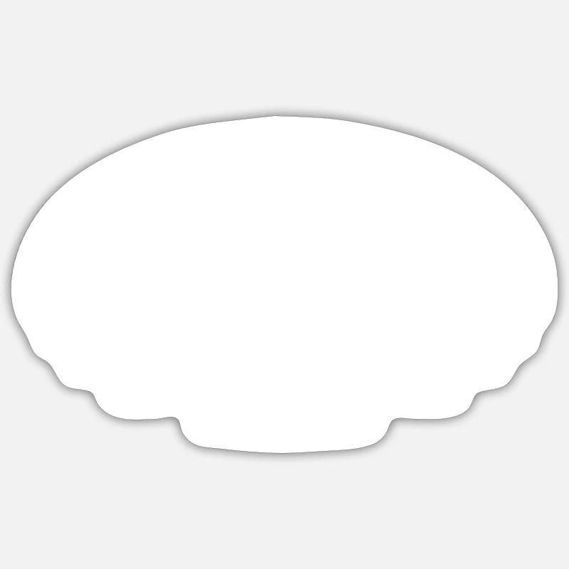 Coucher de fond - Sticker taille S (10 x 10 cm) - blanc mat