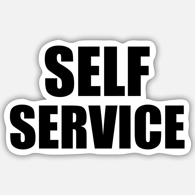 Self Service Sticker taille S (10 x 10 cm)
