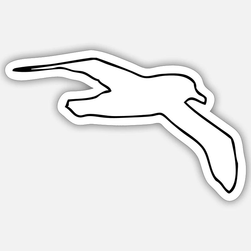 Möwe Sticker Größe S (10 x 10 cm)