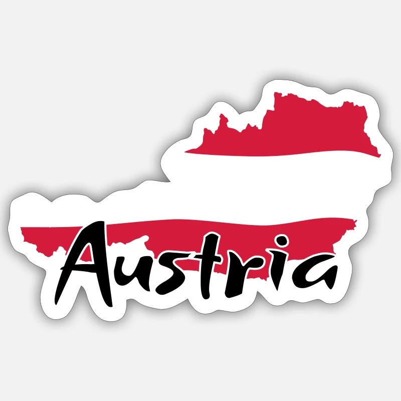 Austria Sticker size S (10 x 10 cm)