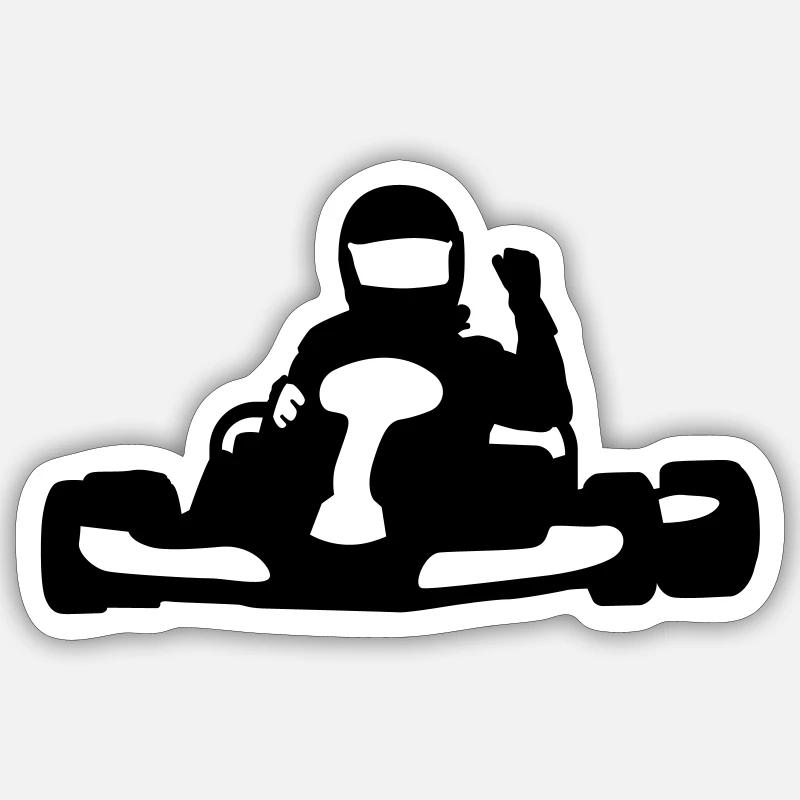 karting Sticker size S (10 x 10 cm)
