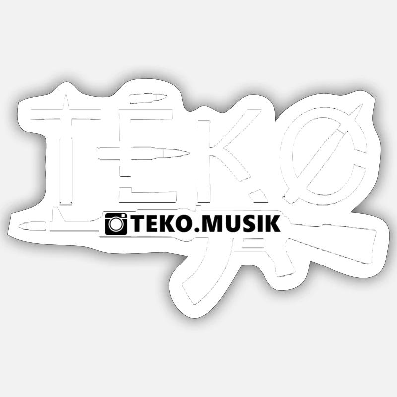 Teko - Sticker size S (10 x 10 cm) - white matte