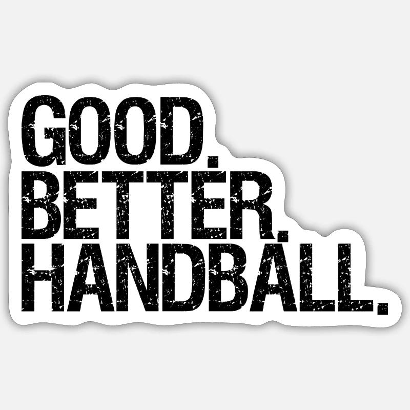 handball - Sticker size S (10 x 10 cm) - white matte