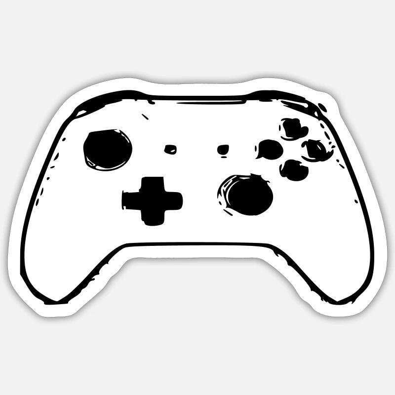 controller konsole game Sticker Größe S (10 x 10 cm)