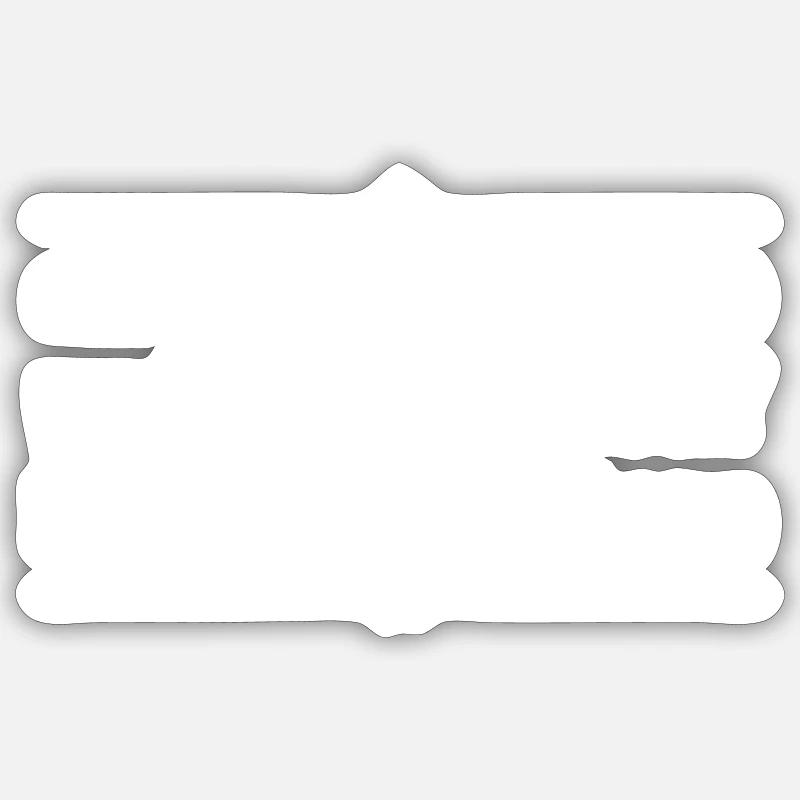 vie - Sticker taille S (10 x 10 cm) - blanc mat