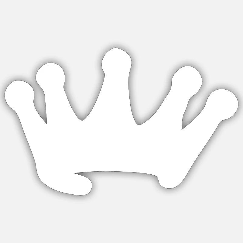 Drawn crown vector gift design Sticker size S (10 x 10 cm)
