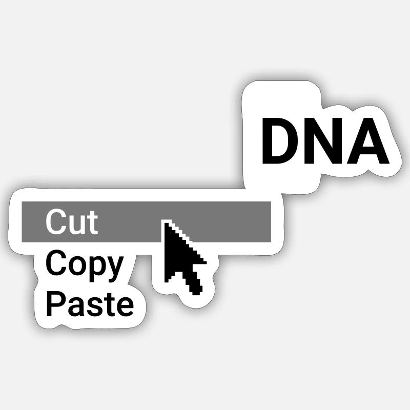 DNA - Sticker size S (10 x 10 cm) - white matte