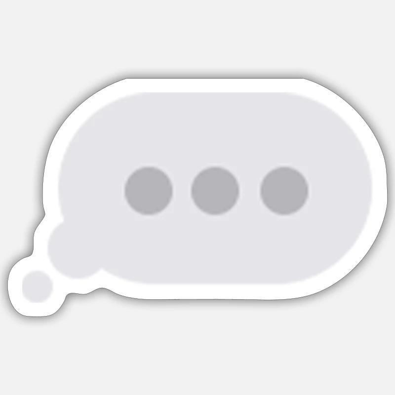 Typing - Sticker Größe S (10 x 10 cm) - Mattweiß