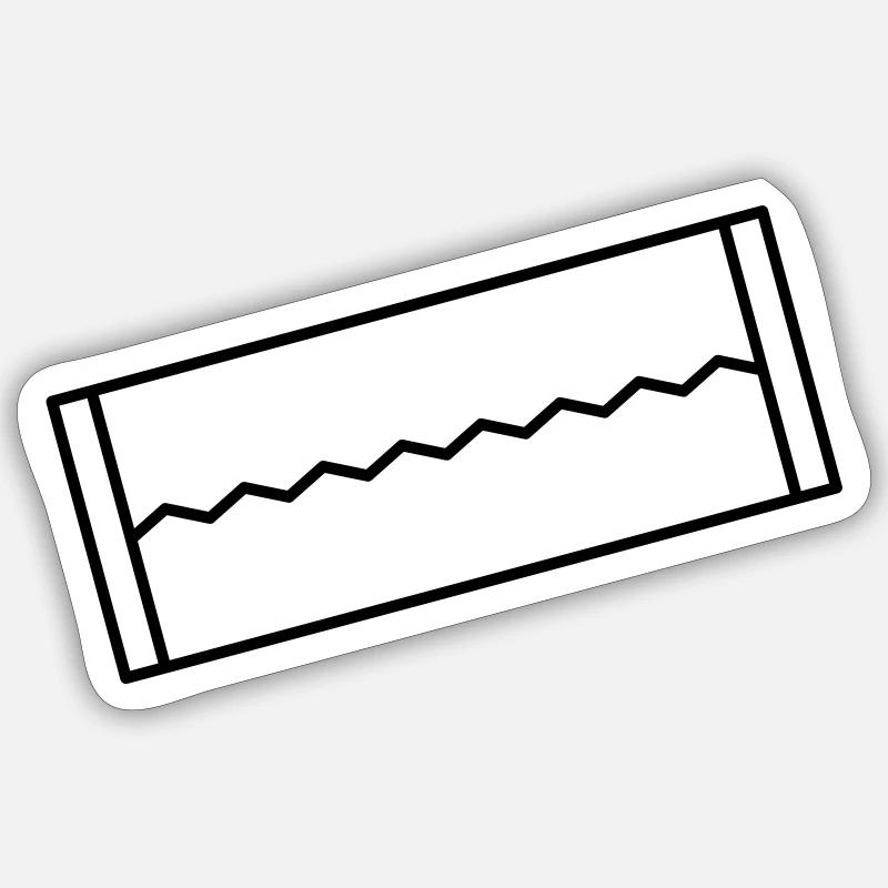 chewing gum - Sticker size S (10 x 10 cm) - white matte