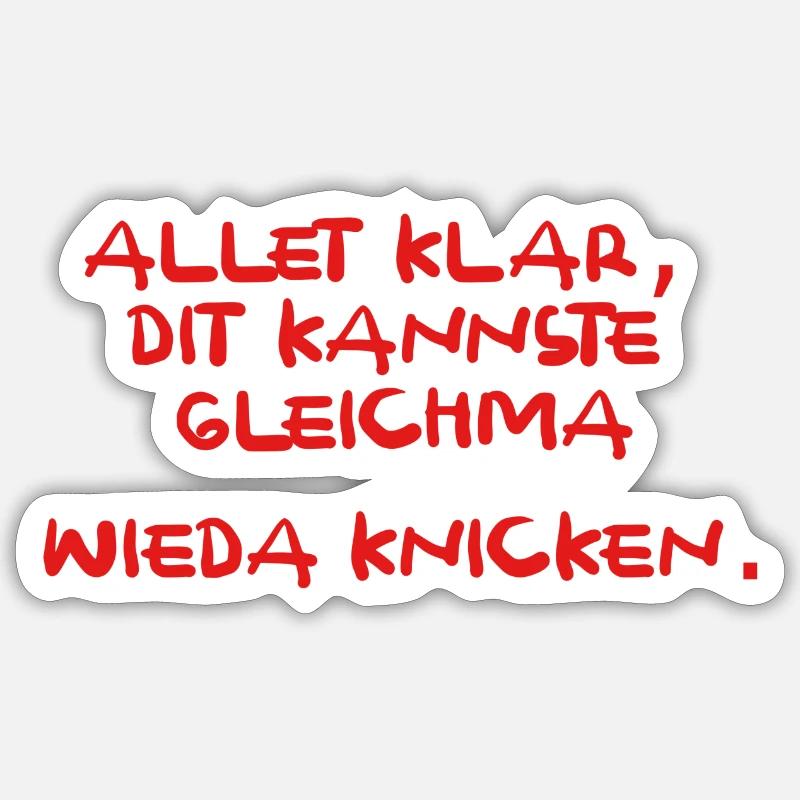 BERLIN Sprueche Sticker Größe S (10 x 10 cm)