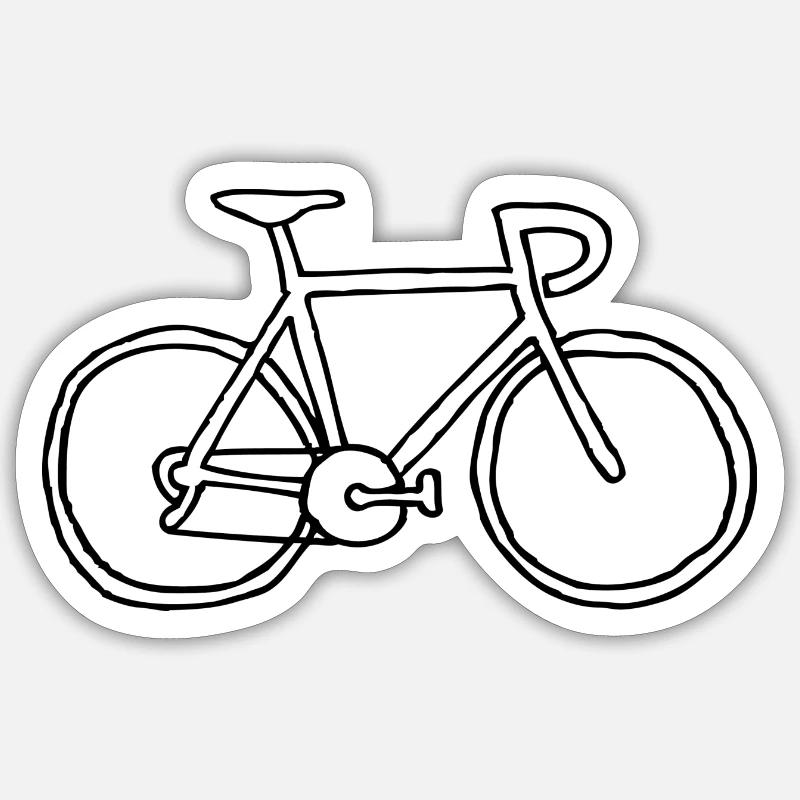 vélo Sticker taille S (10 x 10 cm)