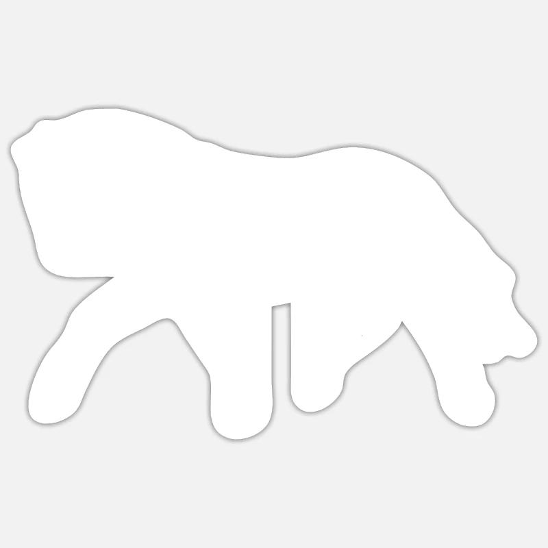 Pferd - Sticker Größe S (10 x 10 cm) - Mattweiß