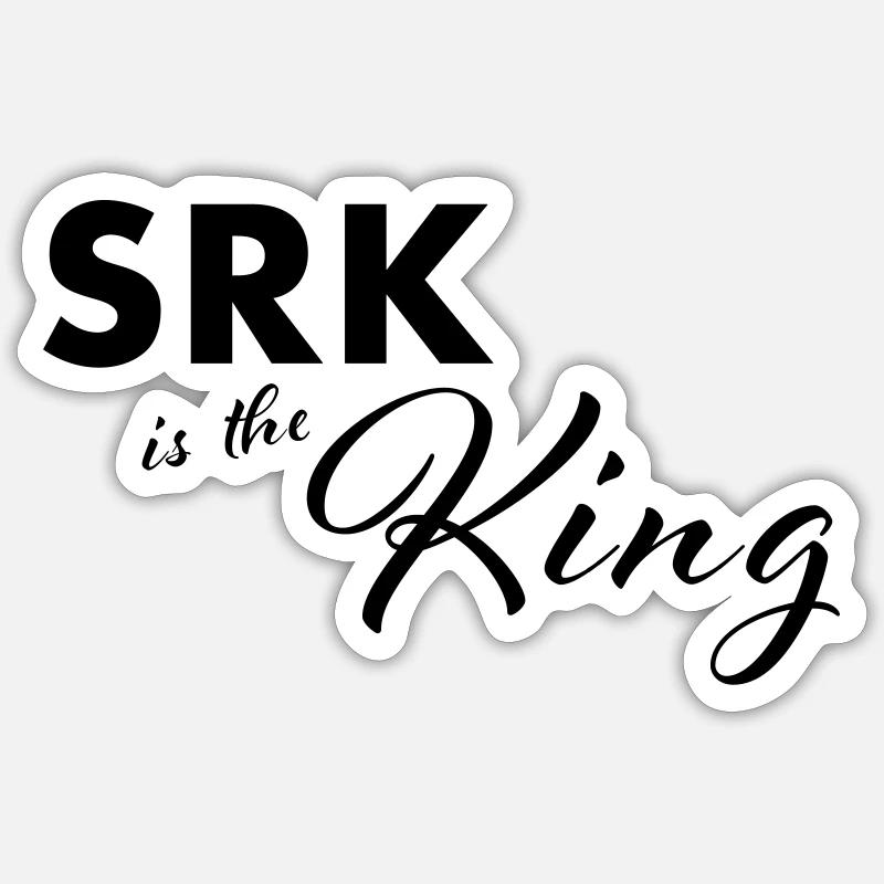SRK est le roi - Sticker taille S (10 x 10 cm) - blanc mat