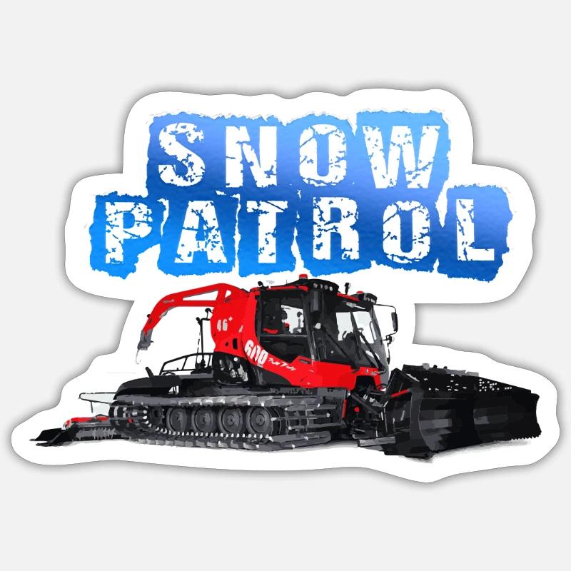 Snow Dameuse Sticker taille S (10 x 10 cm)