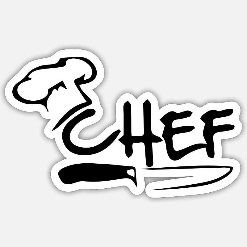 Capocuoco Sticker formato S (10 x 10 cm)
