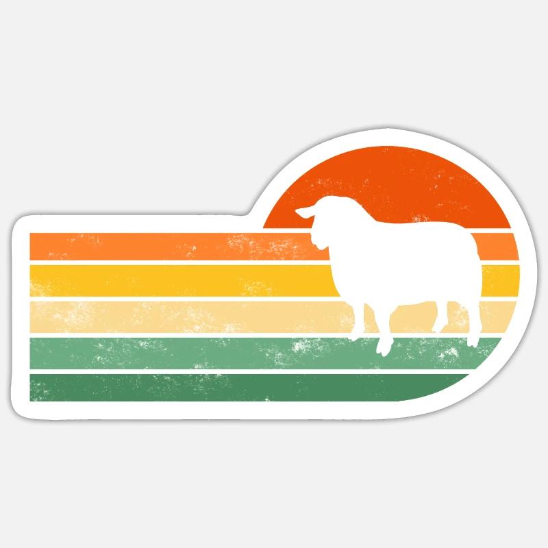 Sheep sheep - Sticker size S (10 x 10 cm) - white matte