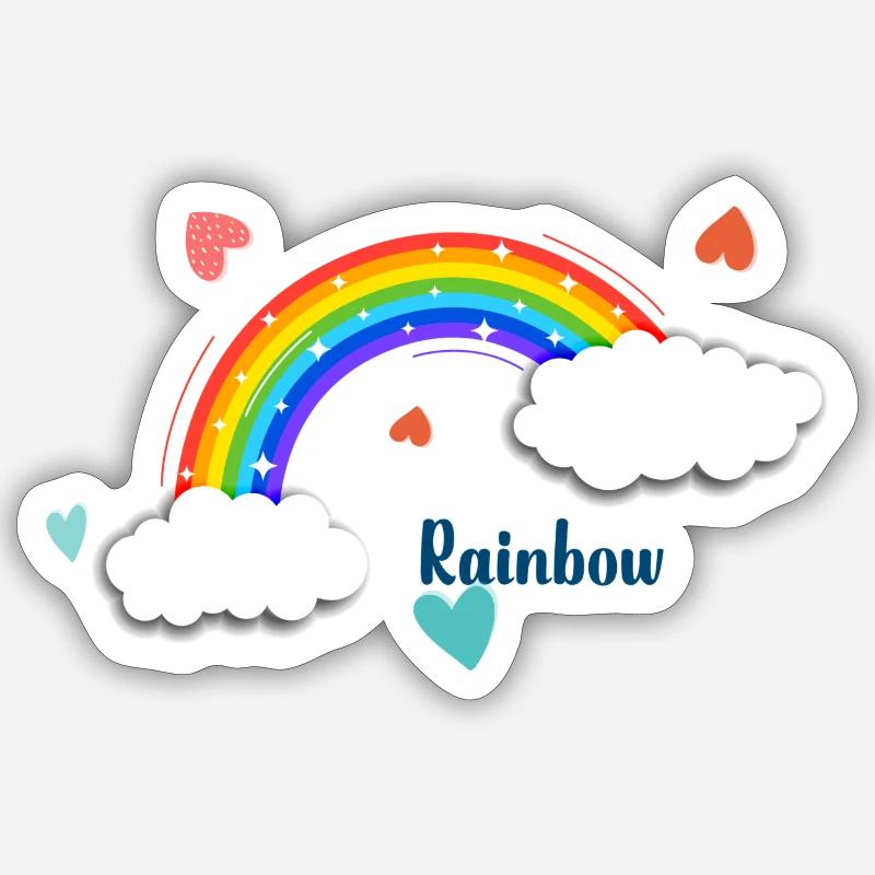 Rainbow Sticker size S (10 x 10 cm)