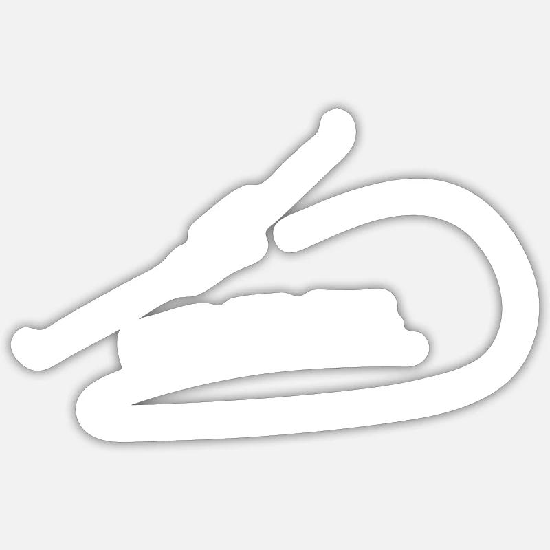 Glider Gliding Glider Glider - Sticker size S (10 x 10 cm) - white matte