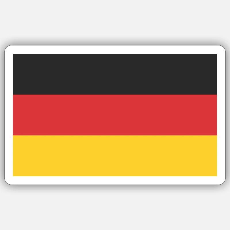 Germany Flag Sticker size S (10 x 10 cm)