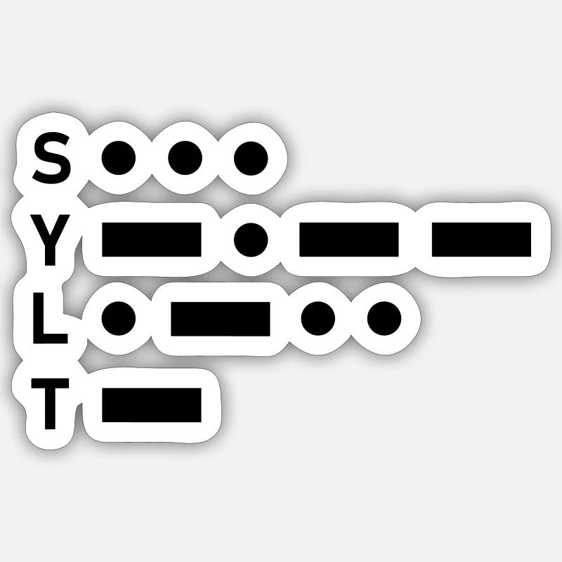 Sylt Sticker Größe S (10 x 10 cm)