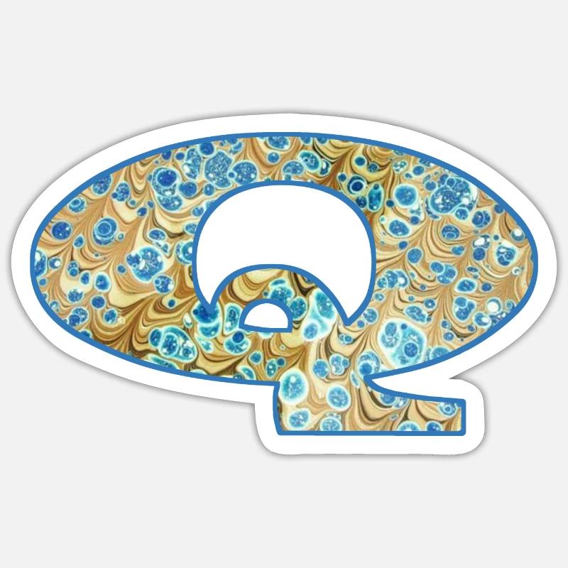 q e 243 - Sticker taille S (10 x 10 cm) - blanc mat