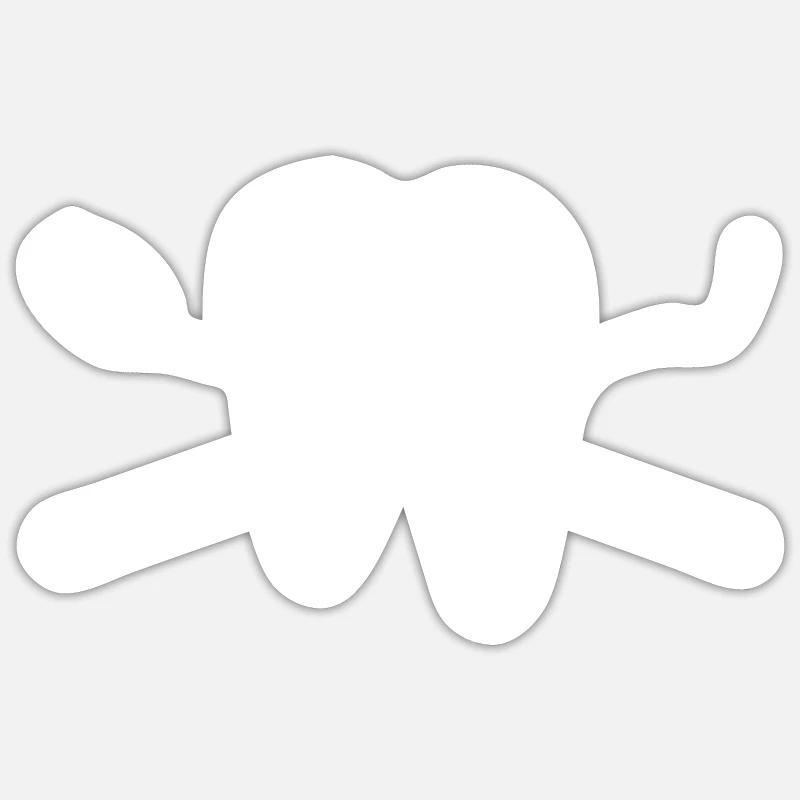 Dentist - Sticker size S (10 x 10 cm) - white matte