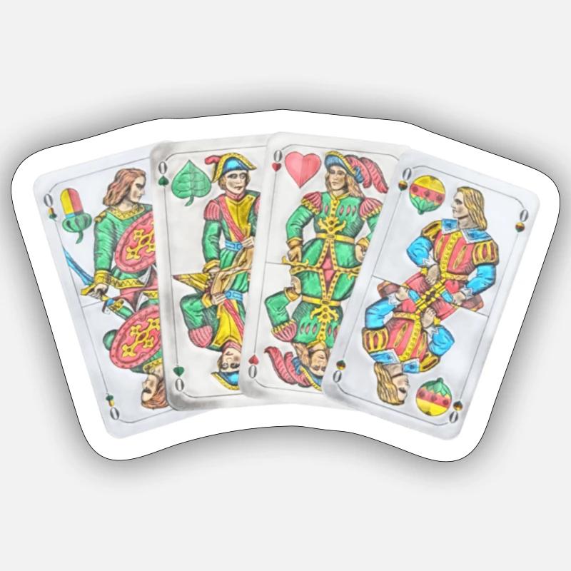 Sheep's Head Sheep's Head Bavarian Leaf 4 Upper Sticker size S (10 x 10 cm)