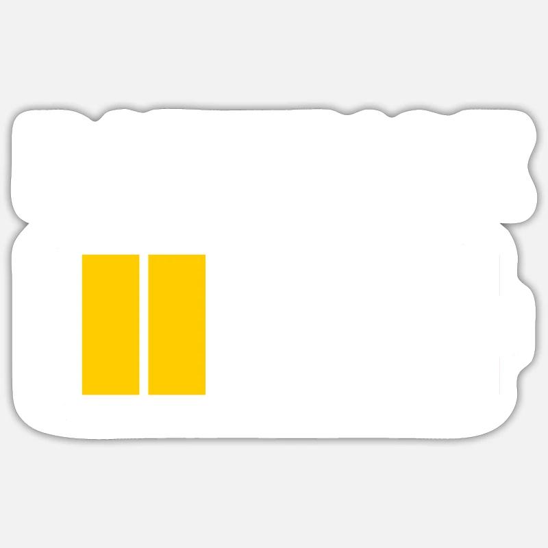 Patience Low Battery - Sticker size S (10 x 10 cm) - white matte
