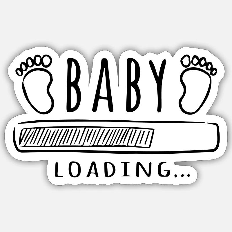 Baby Loading Sticker Größe S (10 x 10 cm)