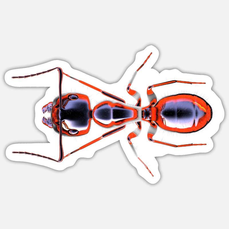 ant - Sticker Größe S (10 x 10 cm) - Mattweiß