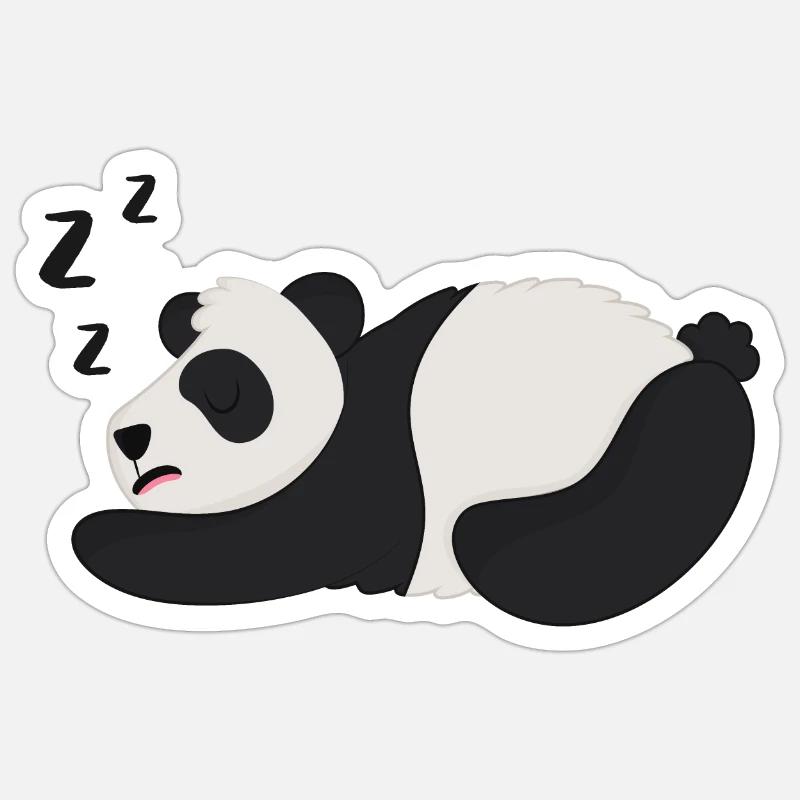 Panda Pandabär Sticker taille S (10 x 10 cm)