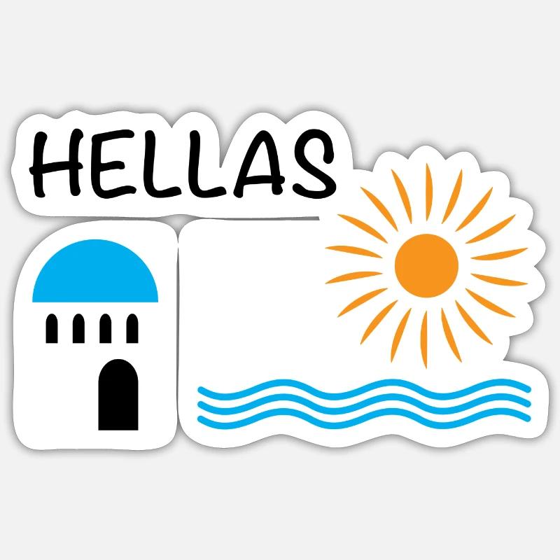 Hellas Sticker size S (10 x 10 cm)