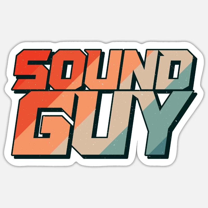 Sound engineer Event technology Audio technician Sticker size S (10 x 10 cm)