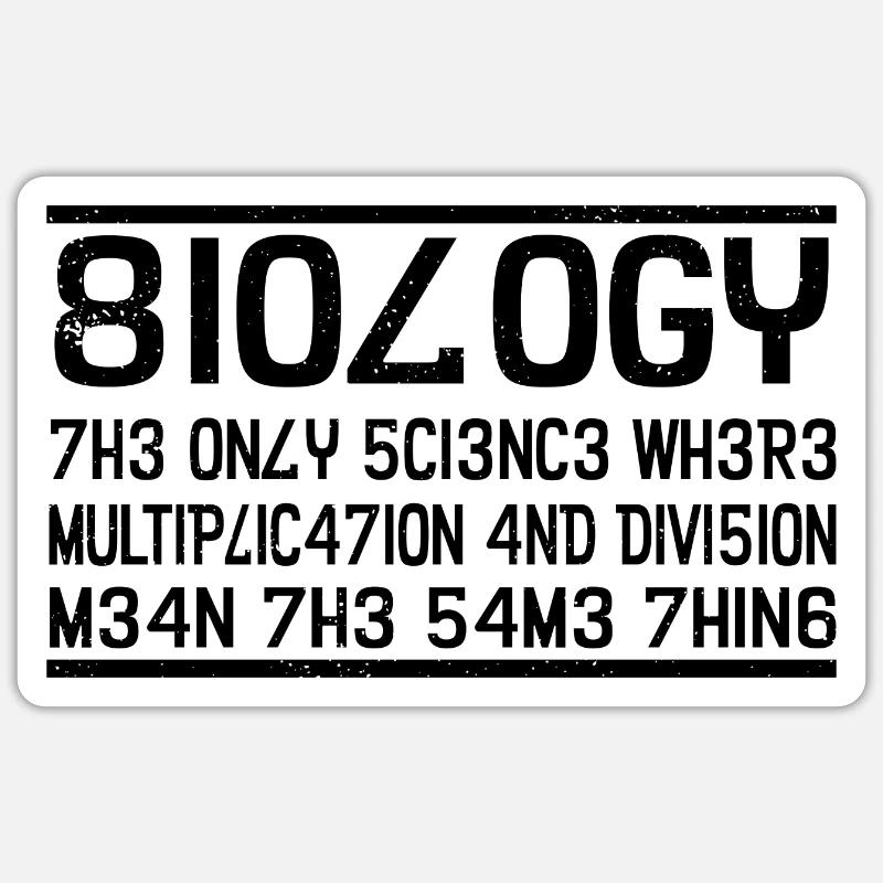 biologia Sticker formato S (10 x 10 cm)
