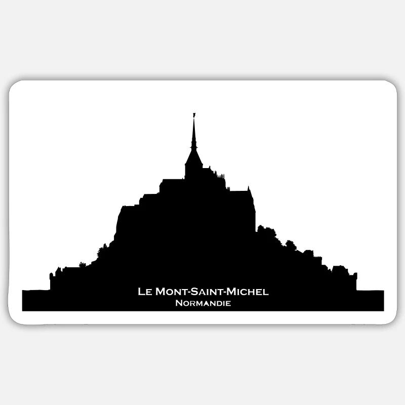 Mont Saint Michel Sticker size S (10 x 10 cm)