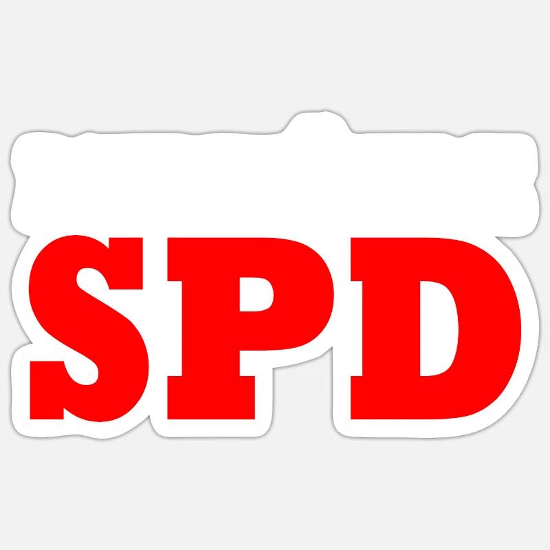 Ich wähle spd Sticker Größe S (10 x 10 cm)