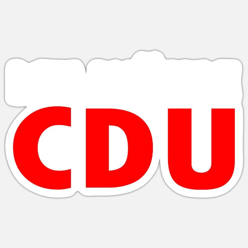 Ich wähle cdu - Sticker Größe S (10 x 10 cm) - Mattweiß