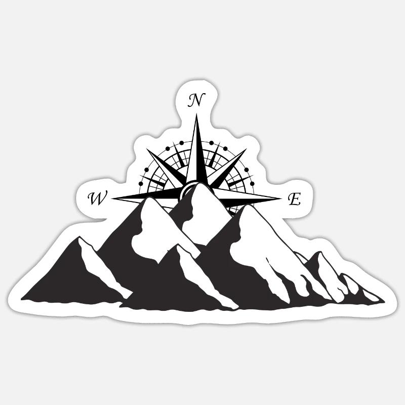 Berg Sticker Größe S (10 x 10 cm)