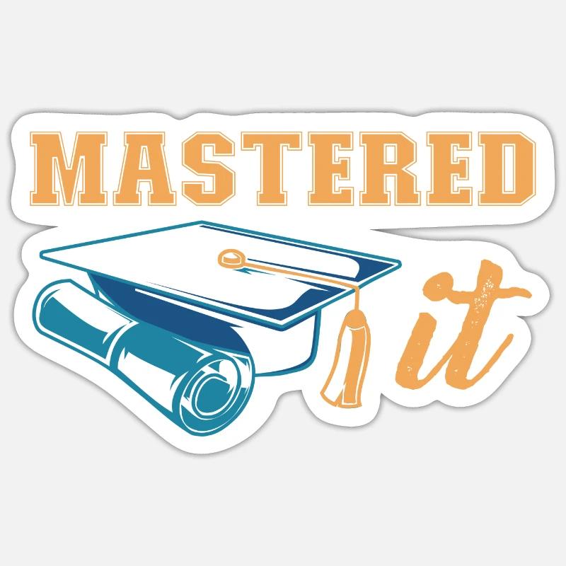 Master's Degree Graduate Master's Degree Sticker size S (10 x 10 cm)