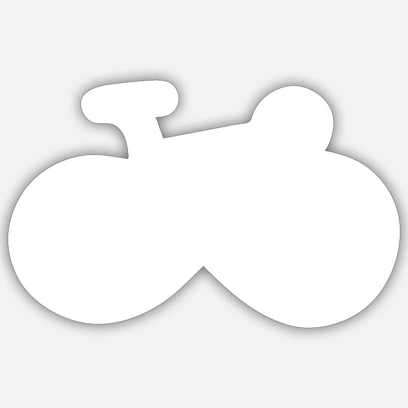 INFINITE STYLIZED BICYCLE Sticker size S (10 x 10 cm)