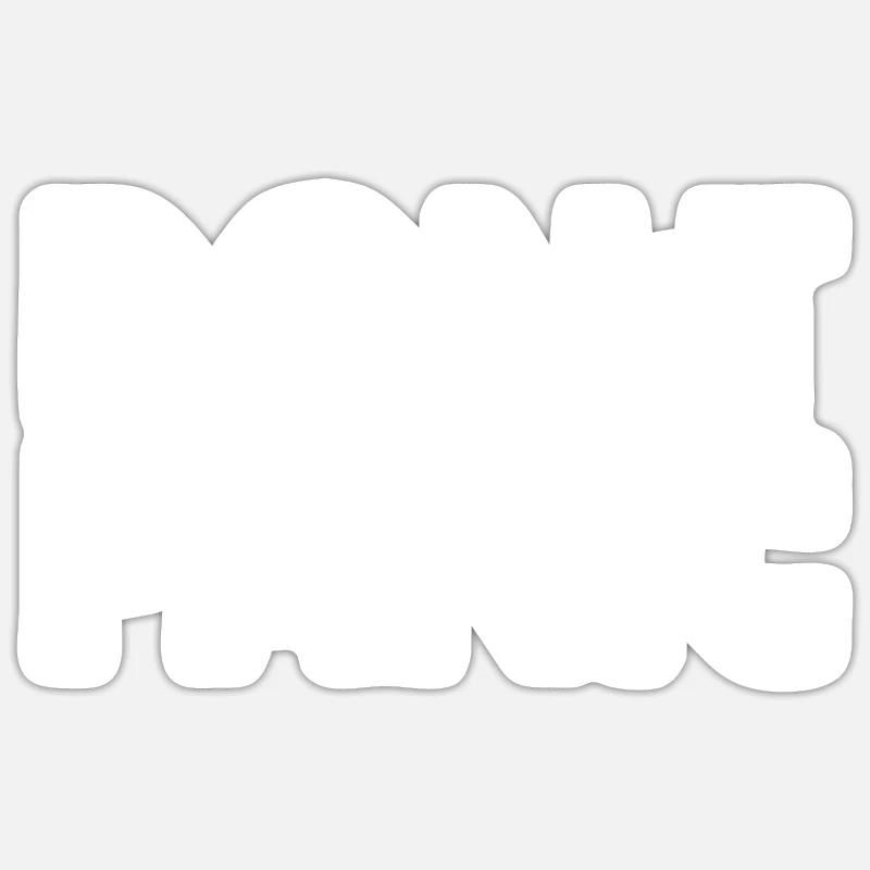 dont panic - Sticker Größe S (10 x 10 cm) - Mattweiß
